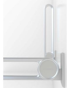 Cavere Foldbar Toiletstøtte (sølvmetallic) - prisbelønnet design