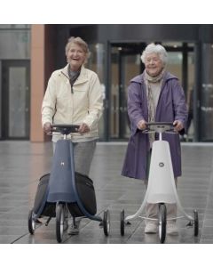 Det ergonomisk formede styr støtter håndled og skuldre og giver en afslappet kropsholdning under gang i hverdagen.