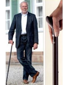 Gastrock sort stok med ergonomisk softgrip håndtag