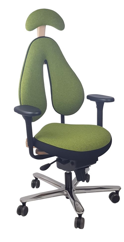 Popello M2 Ergonomisk Kontorstol med nakkestøtte og varme i sæde og ryg